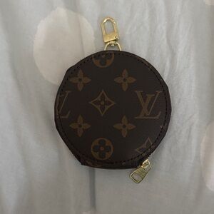 Louis Vuitton Brown Monogram Round Pouch